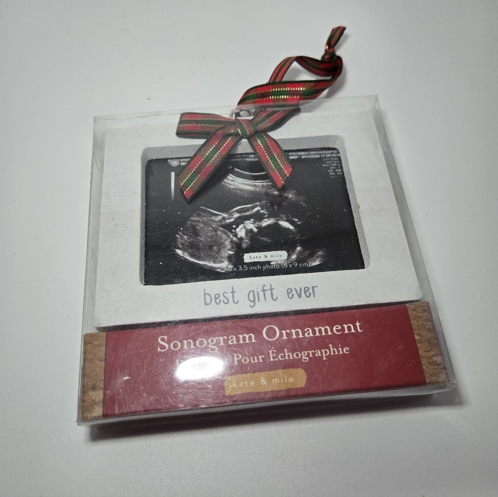 🎄 Christmas Sonogram Ornament – Best Gift Ever